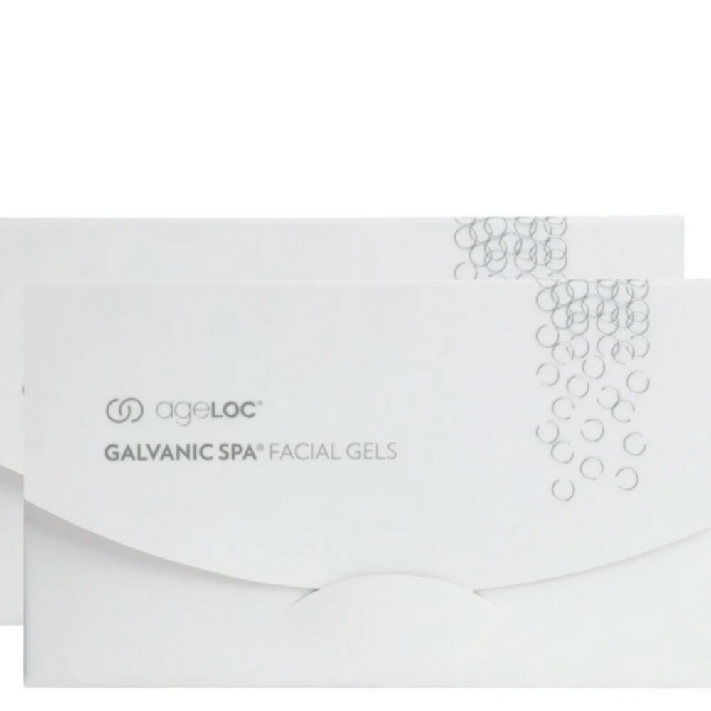 4 NUSKIN ageloc GALVANIC SPA FACIAL GELS + 1 pouch